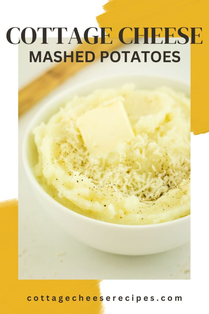 Bowl of cottage cheese mashed potatoes