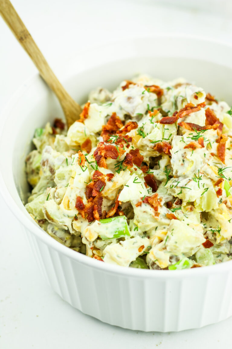 Loaded Cottage Cheese Potato Salad