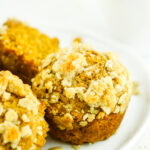 Cottage cheese pumpkin streusel muffins