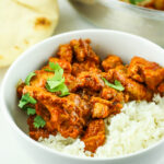 A bowl of cottage cheese butter chicken – an easy, 20-minute weeknight meal.