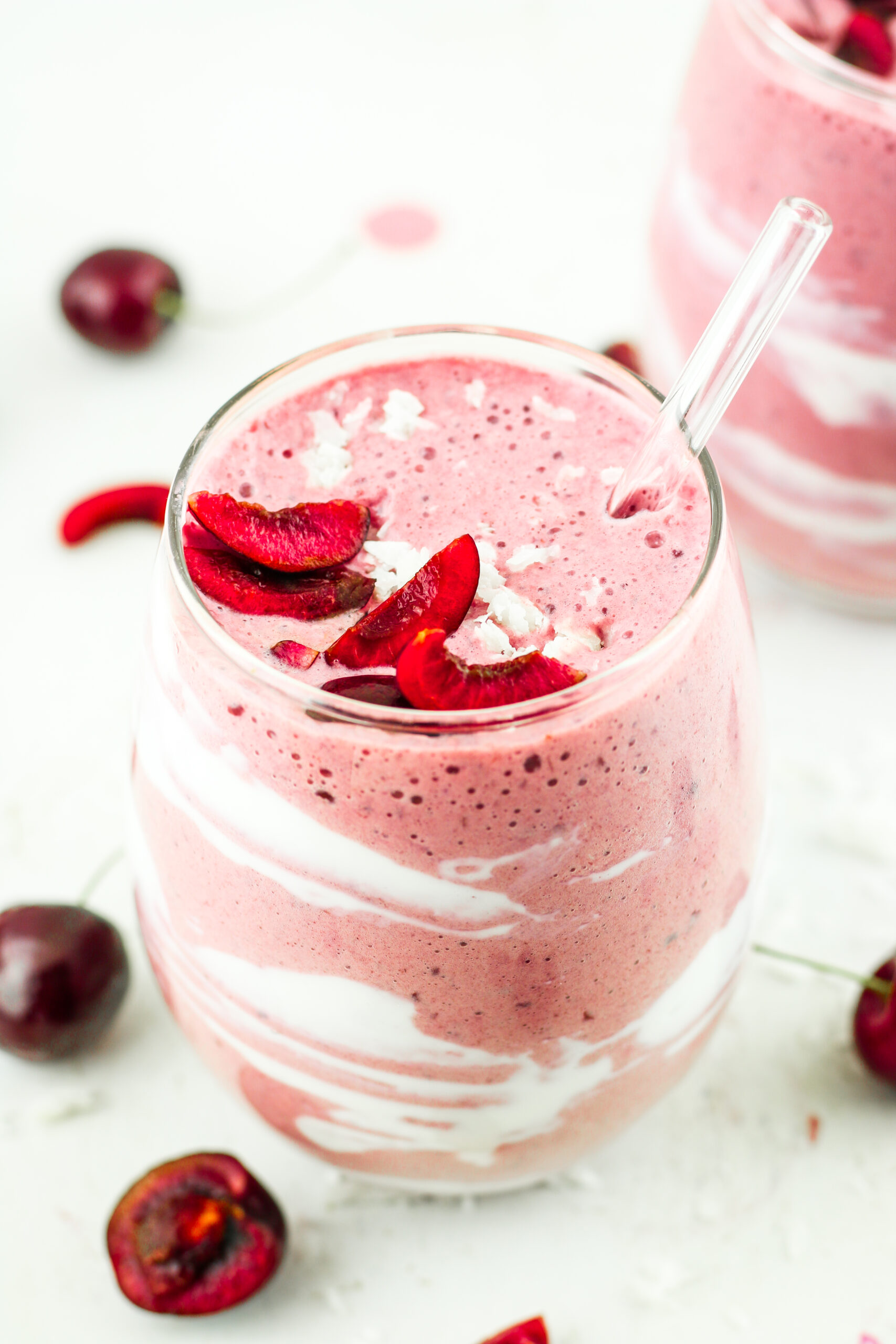 Cherry Cottage Cheese Smoothie