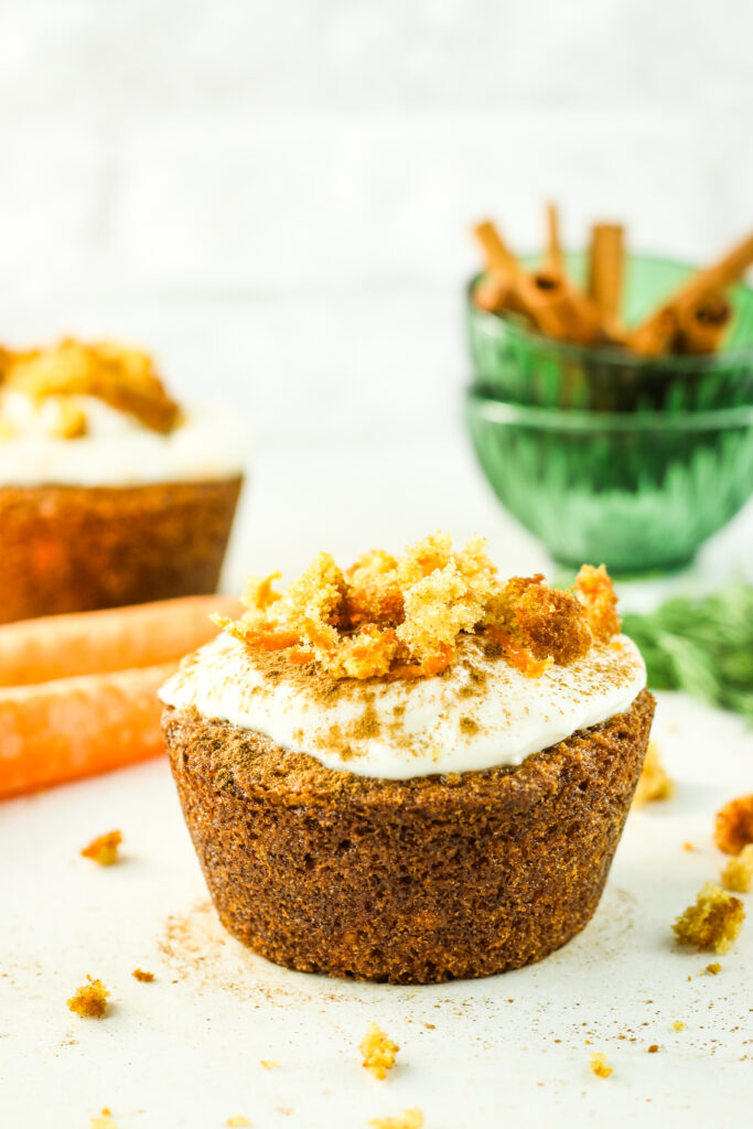 Cottage cheese carrot cake muffins.