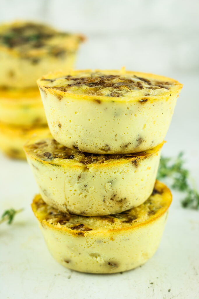 Cottage Cheese French Onion Egg Muffins