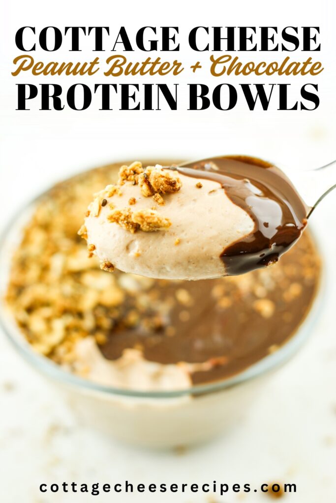 Peanut Butter Chocolate Cottage Cheese Protein Bowls