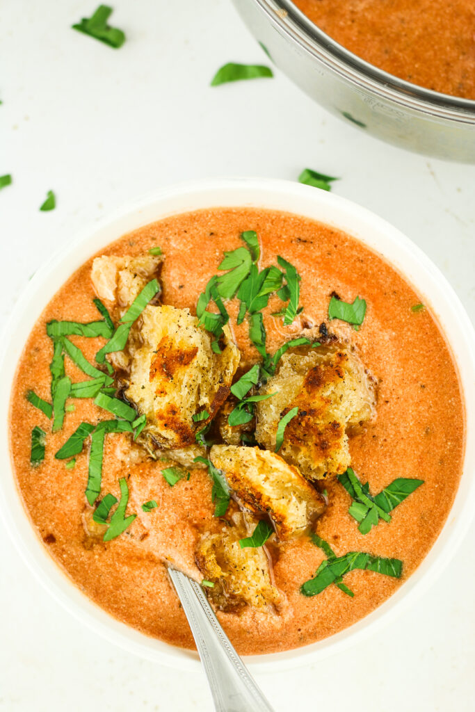 high protein cottage cheese tomato soup