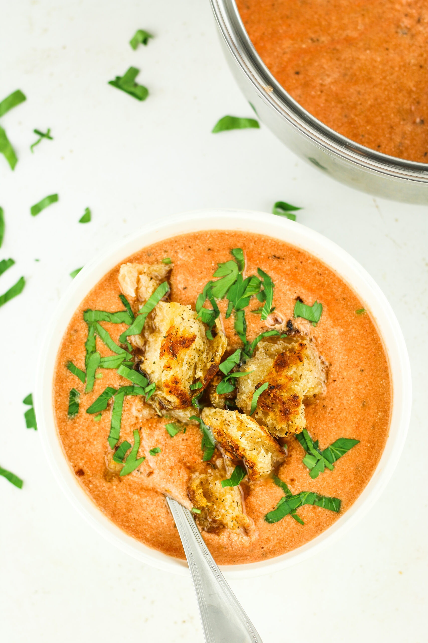 high protein cottage cheese tomato soup