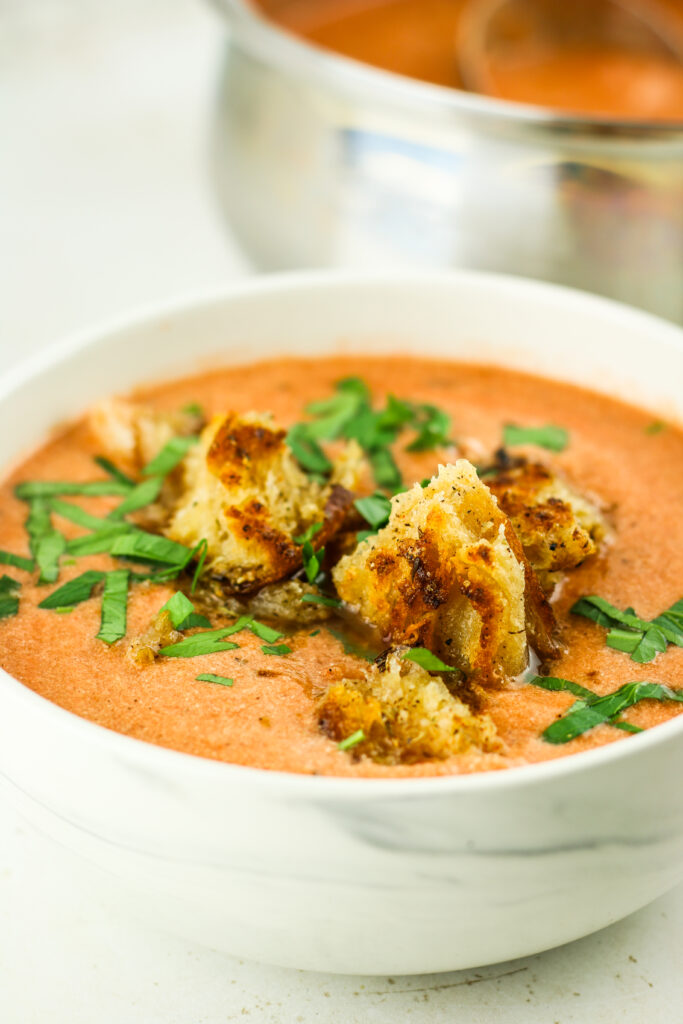 high protein cottage cheese tomato soup